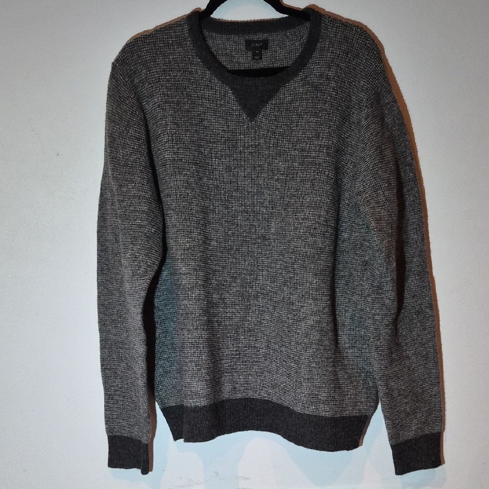 J. Crew Men's Charcoal Crewneck Sweater